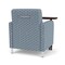 Lesro Siena Guest Chair w/ SwivelTablet, Brshd Steel Legs, RS RainSong Back, MD Titan Seat, RS RainSong Panels SN1101 - alternate 3